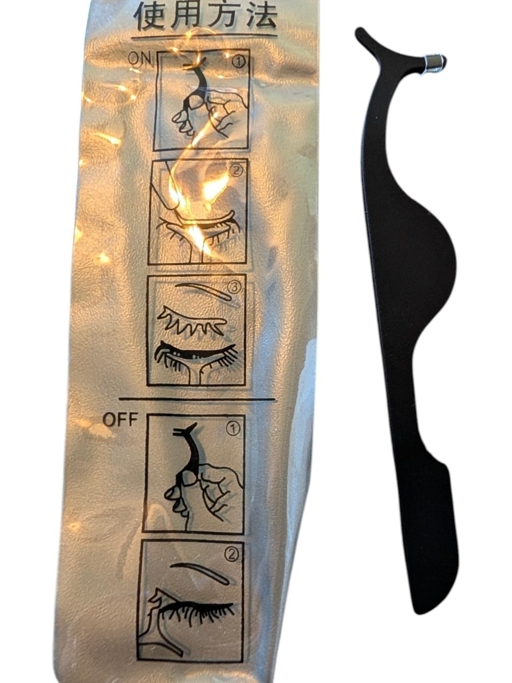 False Eyelash Applicator Tool - Black